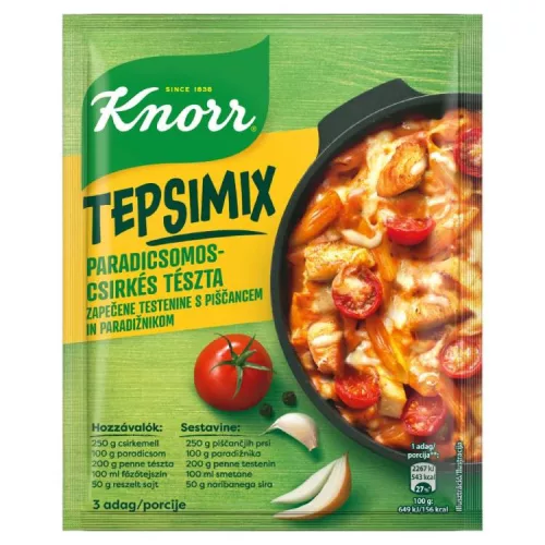 KNORR TEPSIMIX ALAP PARADICSOMOS CSIRKÉS TÉSZTA 48G