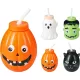 (HALLOWEEN) IVÓPALACK MŰANYAG + SZÍVÓSZÁL 330ML 348901720 (24/#)