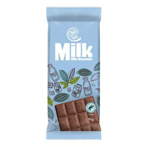 CHOCO FUN TEJCSOKOLÁDÉ 80G
