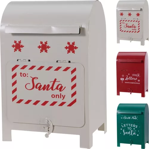 (KARÁCSONY) POSTALÁDA DEKORÁCIÓ FÉM 15*12*23CM AAE448010